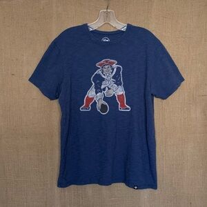 New England Patriots Retro T-shirt w/ Pat the Patriot by 74 Brand Cotton M